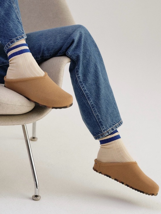 Rothy's Shoes - Rothy’s The Casual Clog Butternut Tan Knit Slip On Mule Shoes